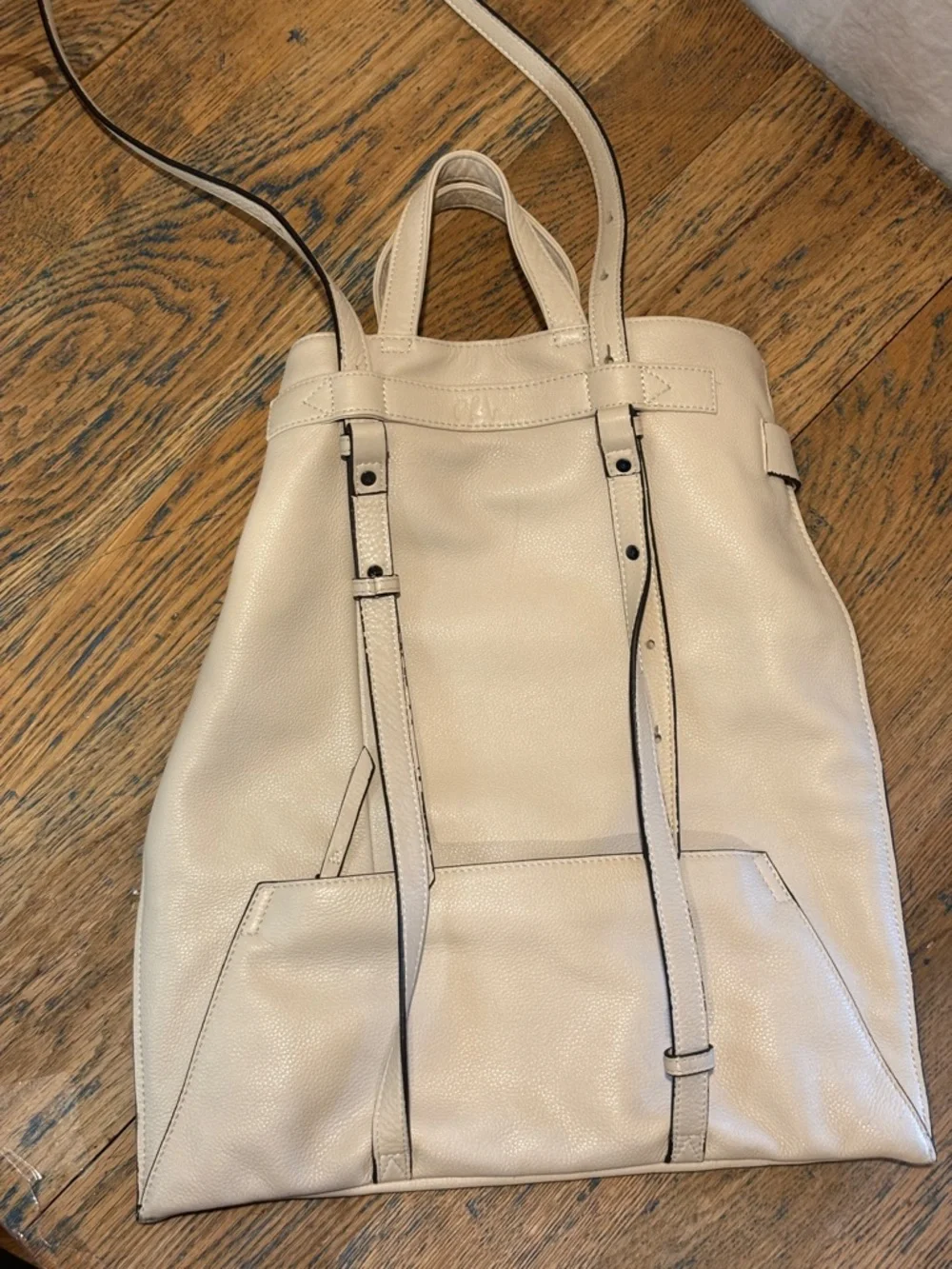 PHILO Beige Convertible Backpack - Picture 16 of 16
